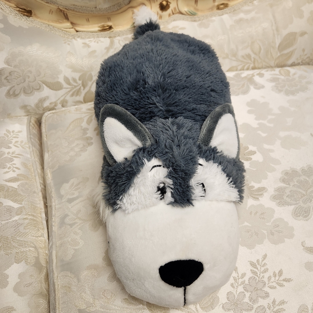 Flip A Zoo Husky Dog Polar Bear Plush Animal 16" Jay Play 2015 Flipazoo